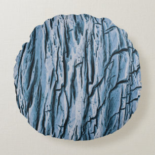 Brown tree trunk in close up photography round cushion
