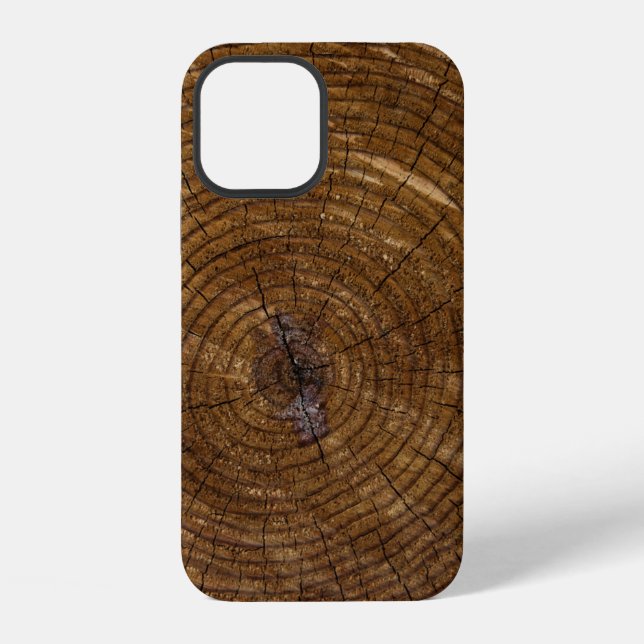 Brown tree trunk iPhone case (Back)