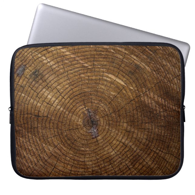 Brown tree trunk laptop sleeve (Front)