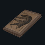 Brown Tri-Fold Sloth Outfitters Wallet<br><div class="desc">Embrace your love for sloths with this unique,  vintage looking tri-fold sloth design wallet.</div>