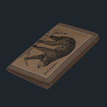 Brown Tri-Fold Sloth Outfitters Wallet<br><div class="desc">Embrace your love for sloths with this unique,  vintage looking tri-fold sloth design wallet.</div>