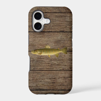 Brown Trout Dark Wood Phone Cases