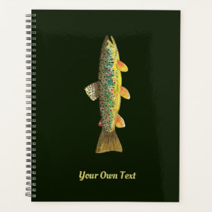 Brown Trout Fisherman's Personalised Planner