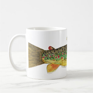 Brown Trout Fishing Coffee Mug