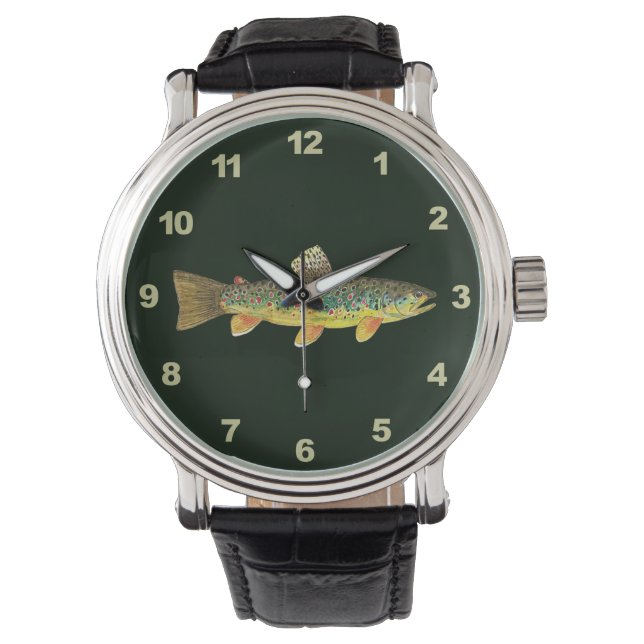 Brown Trout Fishing, Ichthyology Watch (Front)