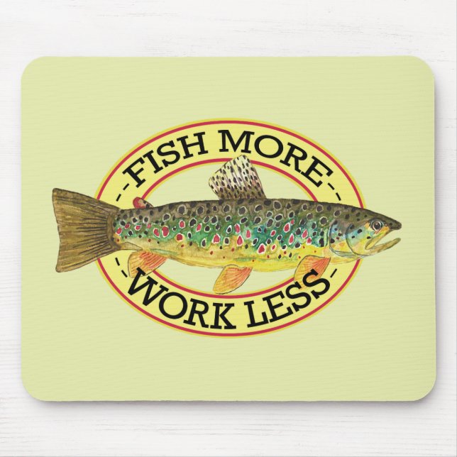 Brown Trout Fishing Mouse Pad (Front)