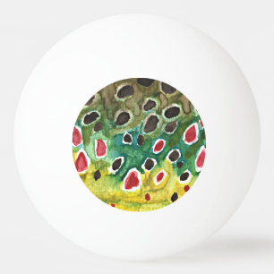 Brown Trout Fishing Ping Pong Ball