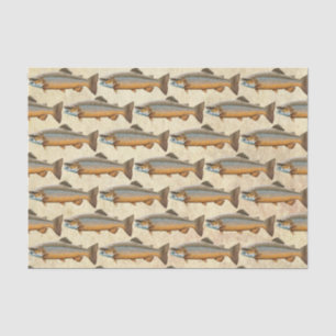 Brown Trout Fishing Tissue Paper