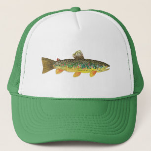 Brown Trout Fishing Trucker Hat