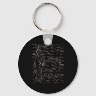 Brown Trout Fly Fishing Dry Fly Tying Fisherman Key Ring