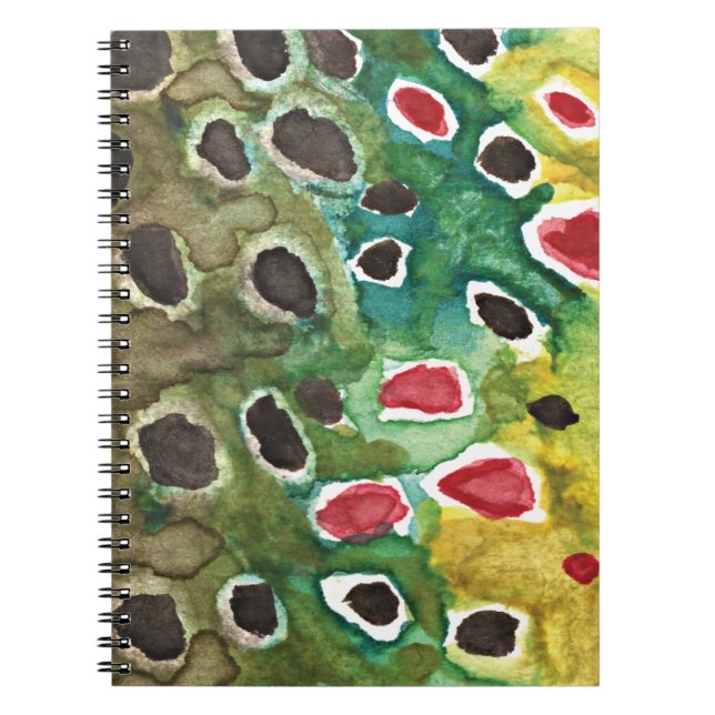 Brown Trout Fly Fishing Log Notebook (Front)