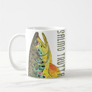 Brown Trout Ichthyology, Fishing, Fly Fishing Coffee Mug