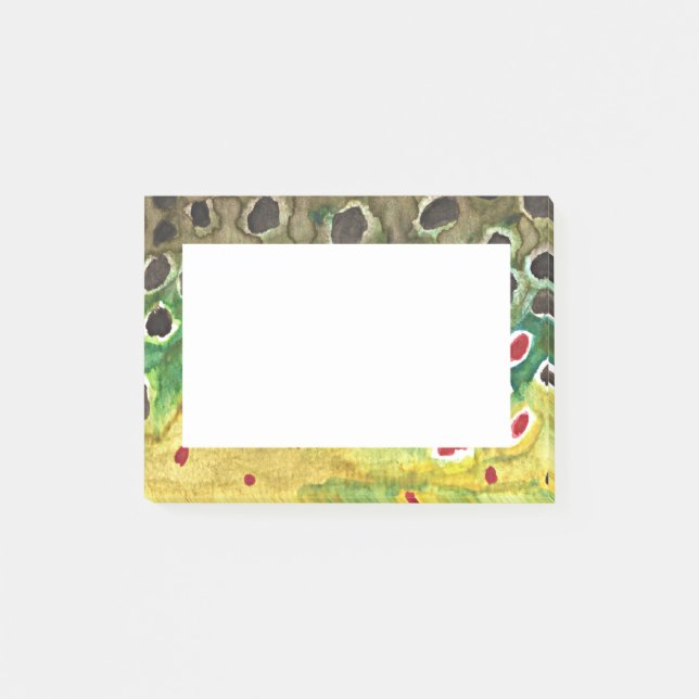 Brown Trout Post-it Notes (Front)