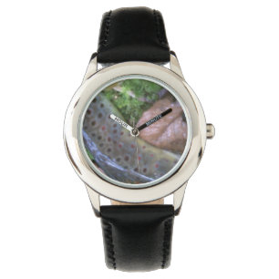 Brown trout skin, fly fishing watch