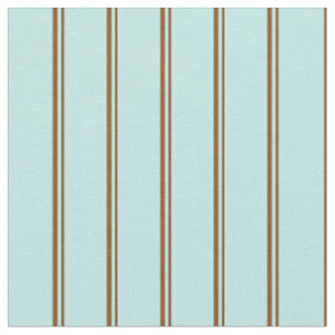 Brown & Turquoise Stripes Fabric