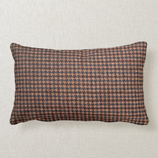 Brown tweed pattern lumbar cushion