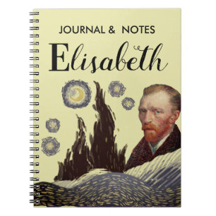 brown VanGogh unique name  Notebook