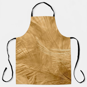 Brown vintage color trends chicken feather texture apron