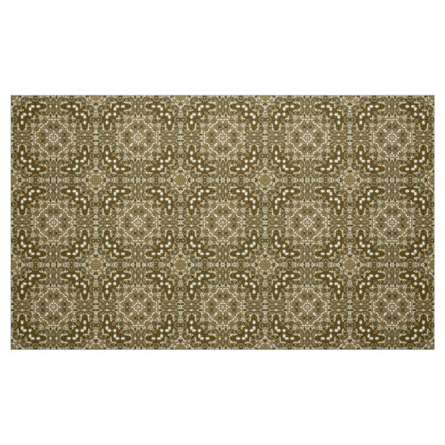 Brown vintage pattern on fabric (Fat Quarter)