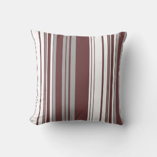 Brown Vintage Stripes Art Design Abstract Cushion