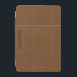 Brown Vintage Worn-Out Faux Leather Look iPad Mini Cover<br><div class="desc">Brown vintage worn-out leather look pattern. Simple and elegant design with stitching accents(digital image). Customisable text/monogram. Available on many products. In 12 different colours,  but any colour can be requested by email.</div>