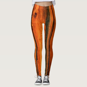 brown weathered board Thunder_Cove Leggings