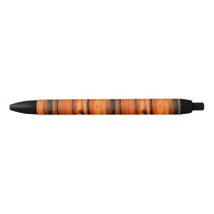 brown weathered pine wood black ink pen