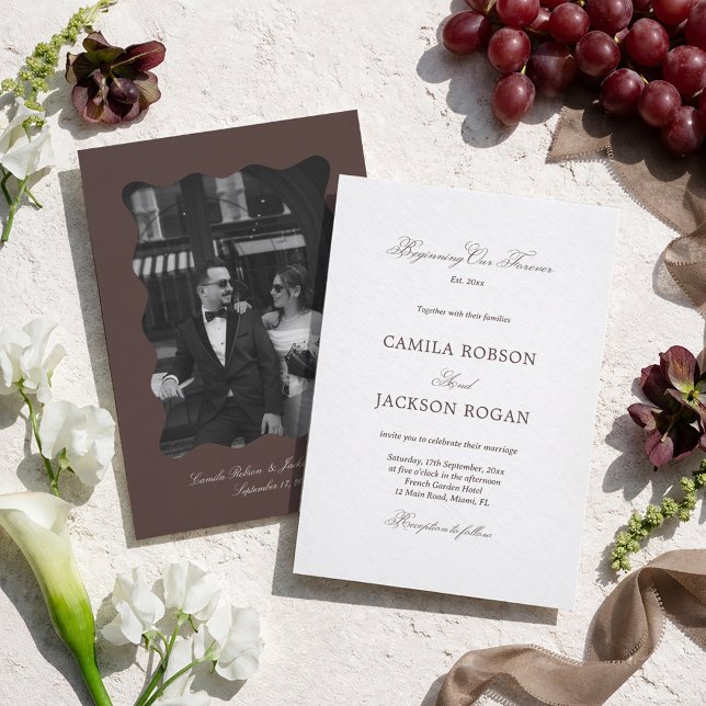 Brown Wedding  Invitation (Creator Uploaded)