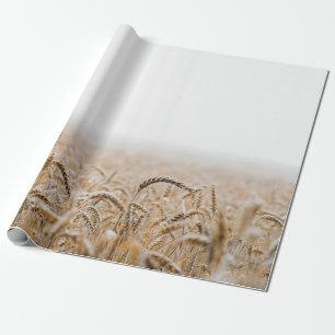 BROWN WHEAT FIELD DURING DAYTIME WRAPPING PAPER