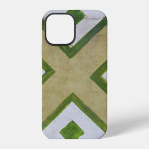 Brown, white, and green textile close-up photograp iPhone 12 case