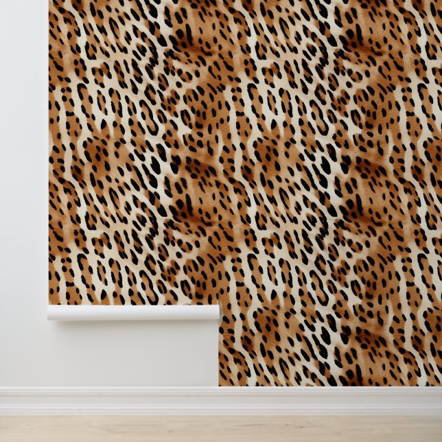 Brown White Cream Leopard Animal  Wallpaper (Application)