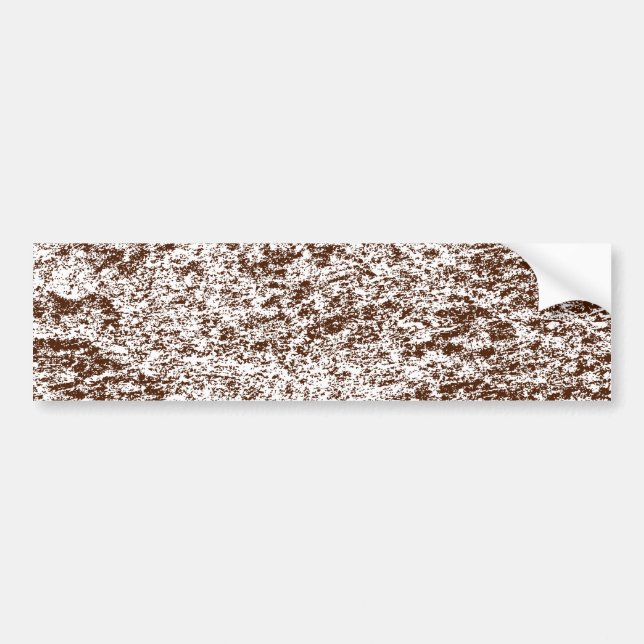 Brown & White Marble Background Bumper Sticker (Front)