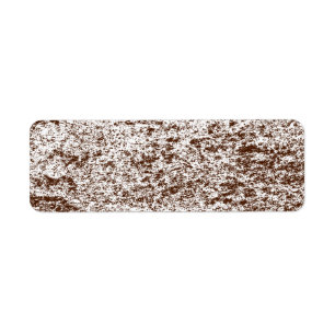 Brown & White Marble Return Address Sticker