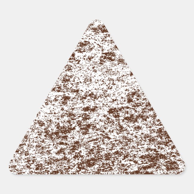 Brown & White Marble Triangle Sticker (Front)