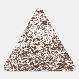 Brown & White Marble Triangle Sticker