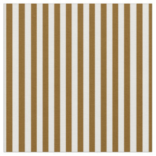Brown & White Stripes Fabric