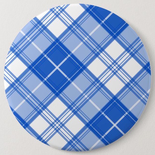 Brown White Tartan Pattern yxm0uat9 6 Cm Round Badge (Front)