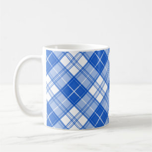 Brown White Tartan Pattern yxm0uat9 Coffee Mug