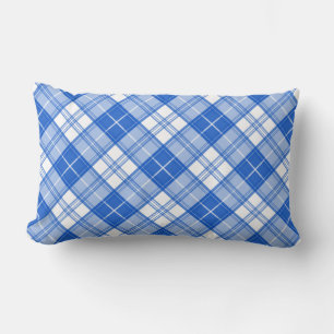 Brown White Tartan Pattern yxm0uat9 Lumbar Cushion