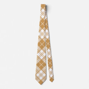 Brown White Tartan Pattern yxm0uat9 Tie