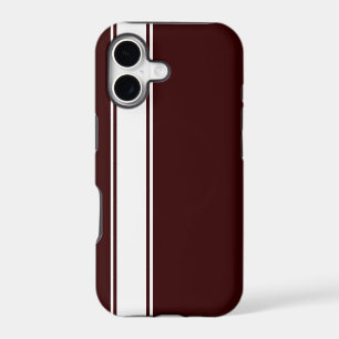 Brown & White Team Jersey Stripe iPhone 5s Case
