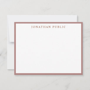 Brown White Template Elegant Simple Personalised