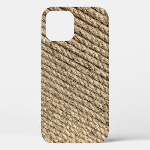 Brown wicker mat iPhone 12 case