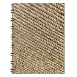 Brown wicker mat notebook