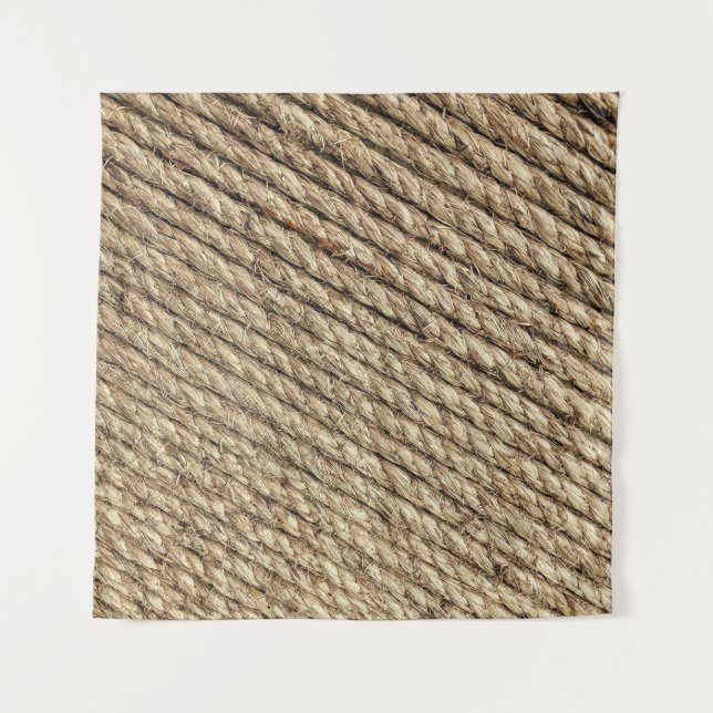 Brown wicker mat tapestry (Front)