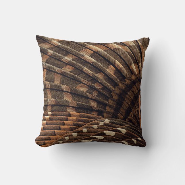 Brown Wing Detail Cushion (Front)