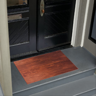 brown wood abstract doormat