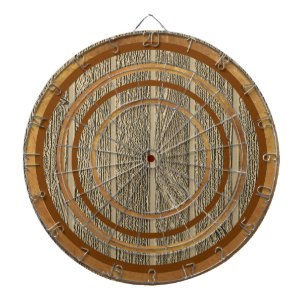 Brown Wood Design Custom Regulation Dart Board