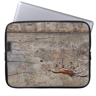 Brown wood laptop sleeve