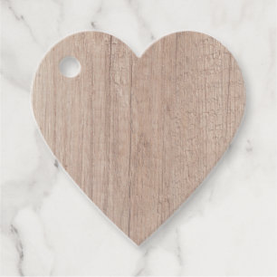 Brown Wood Look Custom Blank Template Favour Tags